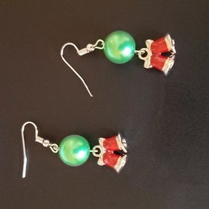 Pierced Holiday Bell Earrings